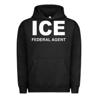 Pigment Black ICE Federal Agent Halloween Costume Police Immigration Shirt Urban Hoodie - minhPixels