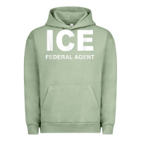 Pigment Oil Green ICE Federal Agent Halloween Costume Police Immigration Shirt Urban Hoodie - minhPixels