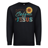 Black give me coffee and jesus Premium Sweatshirt - Artiststas