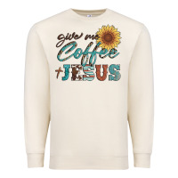 Sandshell give me coffee and jesus Premium Sweatshirt - Artiststas