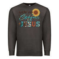 Smoke give me coffee and jesus Premium Sweatshirt - Artiststas