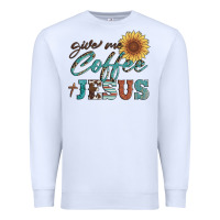 White give me coffee and jesus Premium Sweatshirt - Artiststas