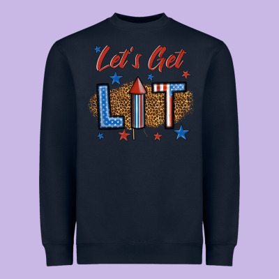 Let's Get Lit 1 Heavyweight Sweatshirt Designed By Bundleandbundleshop