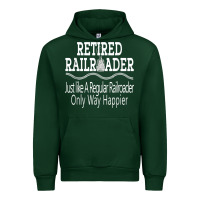 Forest Green Mens Railroad Retirement Gifts For Men Urban Hoodie - minhPixels