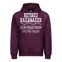 Mauve Wine Mens Railroad Retirement Gifts For Men Urban Hoodie - minhPixels