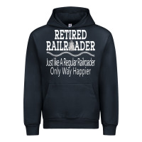 Navy Mens Railroad Retirement Gifts For Men Urban Hoodie - minhPixels