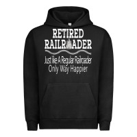 Pigment Black Mens Railroad Retirement Gifts For Men Urban Hoodie - minhPixels