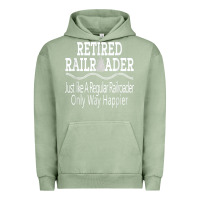 Pigment Oil Green Mens Railroad Retirement Gifts For Men Urban Hoodie - minhPixels