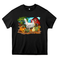 Black Fall Chicken Heavy Core Tee - LillyAllenDesigns
