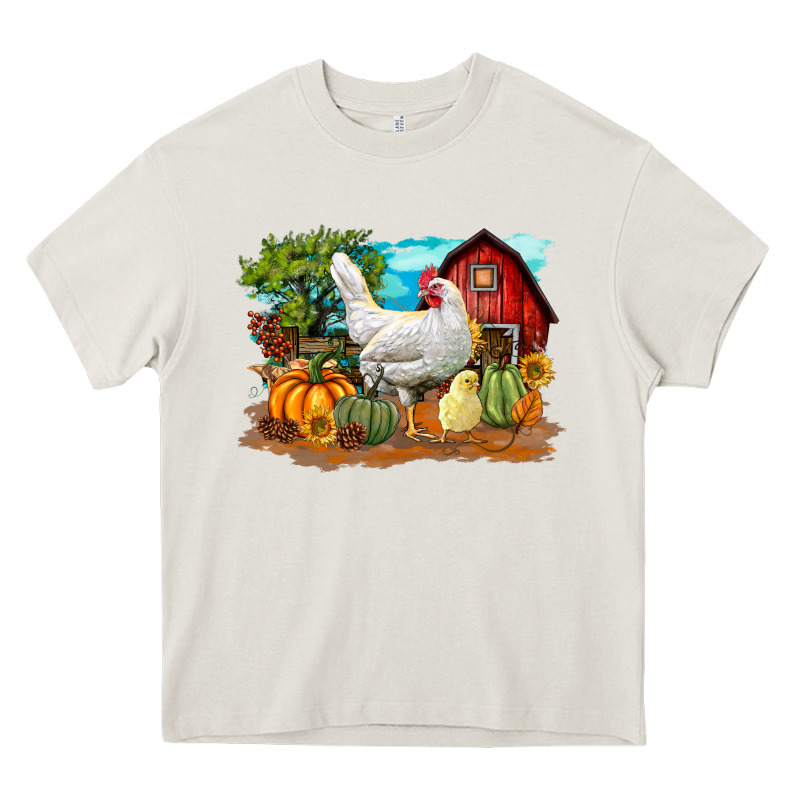 Fall Chicken Heavy Core Tee by LillyAllenDesigns | Teevron
