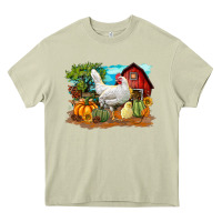 Mossy Fall Chicken Heavy Core Tee - LillyAllenDesigns