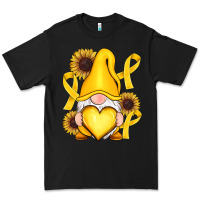 Black Childhood Cancer gnome Premium Tee - RanaPortraitStore