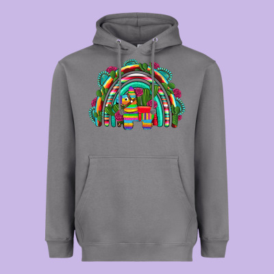 Mexican Pinata Rainbow Heavyweight Hoodie Designed By Artiststas