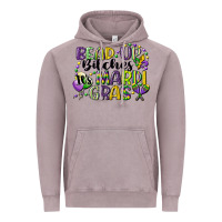 Bead Up Bitches Its Mardi Gras Vintage Hoodie | Teevron