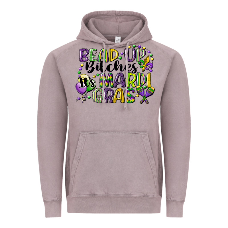 Bead Up Bitches Its Mardi Gras Vintage Hoodie by CowGirlArtShop | Teevron