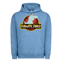Pigment Pebble Blue Furaffic Forld Urban Hoodie - minhPixels