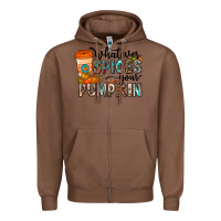 Chestnut whatever spices your pumpkin Zipper Hoodie - CowhideDigitalArt
