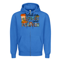 True Royal whatever spices your pumpkin Zipper Hoodie - CowhideDigitalArt
