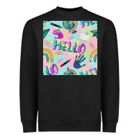 Hello Kindergarten Seamless Pattern Heavyweight Sweatshirt | Teevron