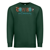 Sports Green cowboy in training Premium Sweatshirt - Artiststas
