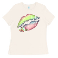 Bone Pastel Color Easter Lips Ladies Tee - Bettercallsaul