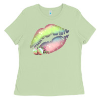 Matcha Pastel Color Easter Lips Ladies Tee - Bettercallsaul