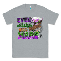 Heather Grey Even Witches Need a Marg Classic Tee - texasbilliewilder