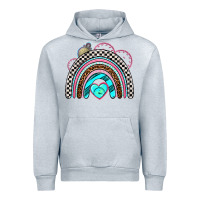 Heather Grey race rainbow Urban Hoodie - AdoDesignShop