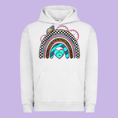 Race Rainbow Urban Hoodie Designed By Adodesignshop