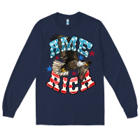 Navy American Eagle Long Sleeve Tee - HowdyJamesFarm
