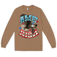 Toasted Coconut American Eagle Long Sleeve Tee - HowdyJamesFarm