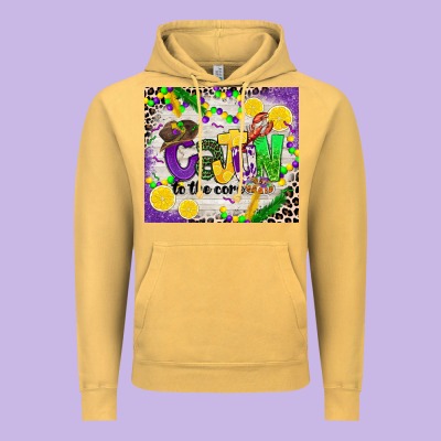 Cajun To The Core Vintage Hoodie Designed By Cowgirlartshop