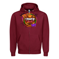 Burgundy brite me Zipper Hoodie - CowhideDigitalArt