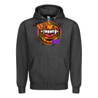 Charcoal Heather brite me Zipper Hoodie - CowhideDigitalArt