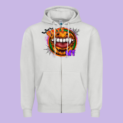 Brite Me Zipper Hoodie Designed By Cowhidedigitalart
