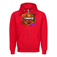 Red brite me Zipper Hoodie - CowhideDigitalArt