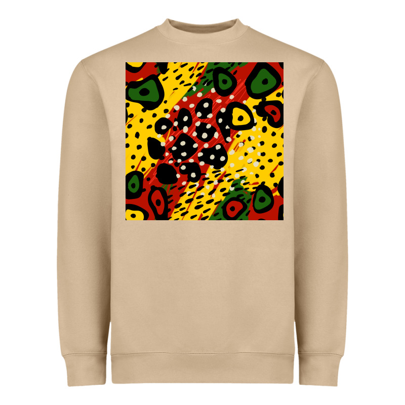 African Colors Pattern Heavyweight Sweatshirt by BundleAndBundleShop | Teevron