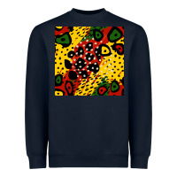 Navy african colors pattern Heavyweight Sweatshirt - BundleAndBundleShop