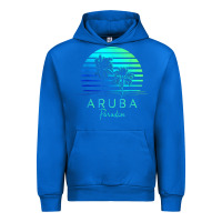 Vintage Aruba Beach Tropical Vibes Vacation Souvenir Gift Urban Hoodie | Teevron