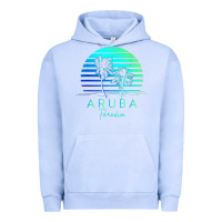Pigment Grape Ice Vintage Aruba Beach Tropical Vibes Vacation Souvenir Gift Urban Hoodie - minhPixels