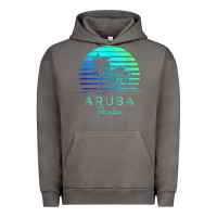Pigment Tornado Vintage Aruba Beach Tropical Vibes Vacation Souvenir Gift Urban Hoodie - minhPixels