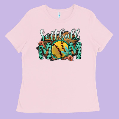 Softball Mom Ladies Tee Designed By Bettercallsaul