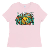 Bubblegum Pink Softball Mom Ladies Tee - Bettercallsaul