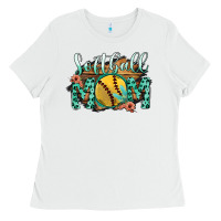 White Softball Mom Ladies Tee - Bettercallsaul