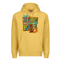 Antique Gold Just Here For The Pie Premium Hoodie - FaDigitalArtStudio