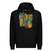 Black Just Here For The Pie Premium Hoodie - FaDigitalArtStudio