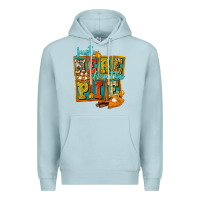 Blue Mist Just Here For The Pie Premium Hoodie - FaDigitalArtStudio