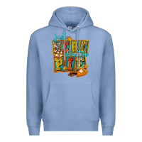 Colony Blue Just Here For The Pie Premium Hoodie - FaDigitalArtStudio