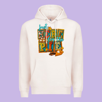 Just Here For The Pie Premium Hoodie Designed By Fadigitalartstudio