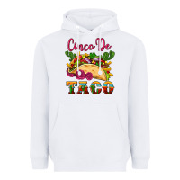 White cinco de taco Heavyweight Hoodie - Artiststas